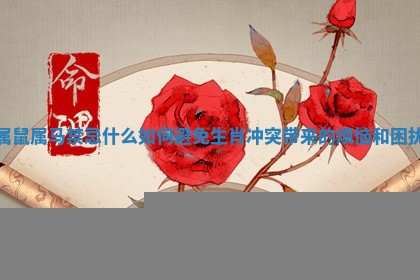 属鼠属马禁忌什么 🐡 如何避免生肖冲突带来的 🌜 烦恼和困扰