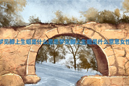 梦 🦈 见脚上生蛆是什么意思_梦 🛐 见脚上生蛆是什么意思女性